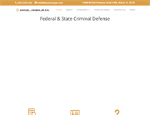 Tablet Screenshot of miamilawyer.com